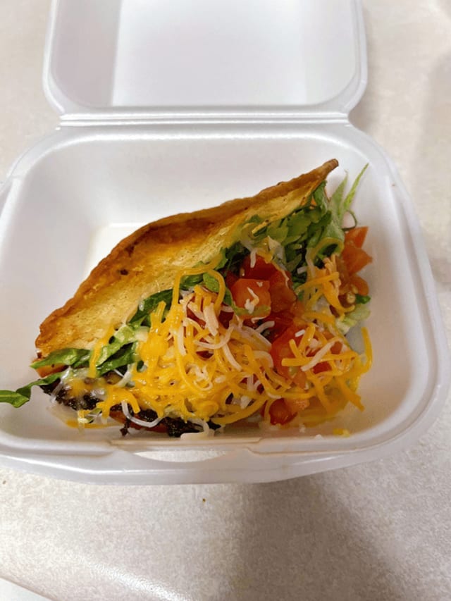 Shredded Beef Taco.