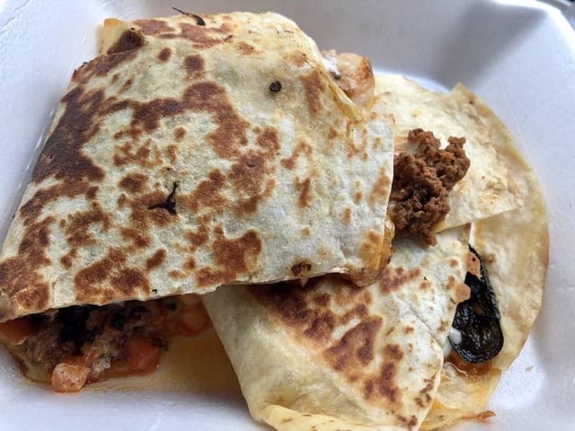 Cali Shrimp Quesadilla.