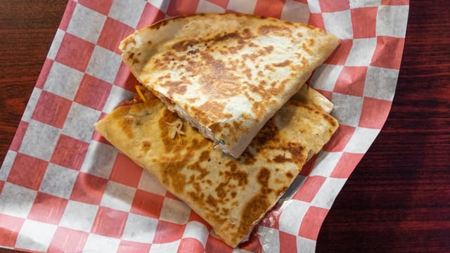 Veggie Quesadilla.