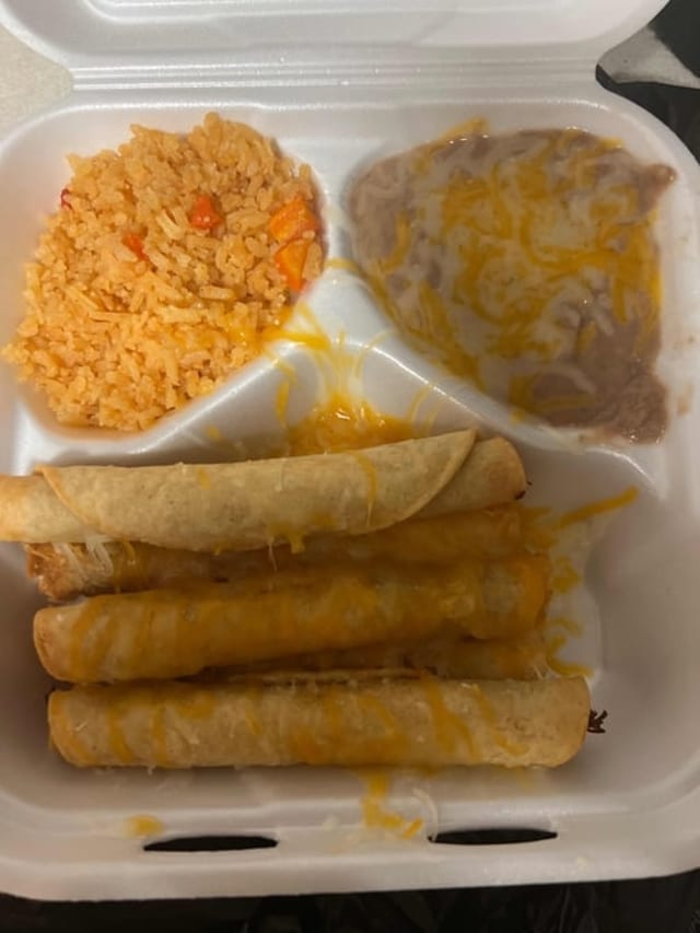 #7 Five Rolled Tacos.