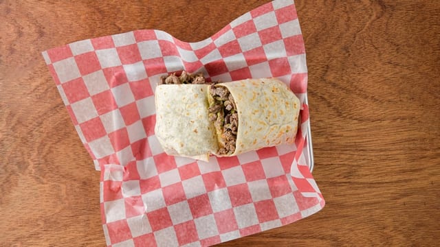 Carne Asada Burrito.