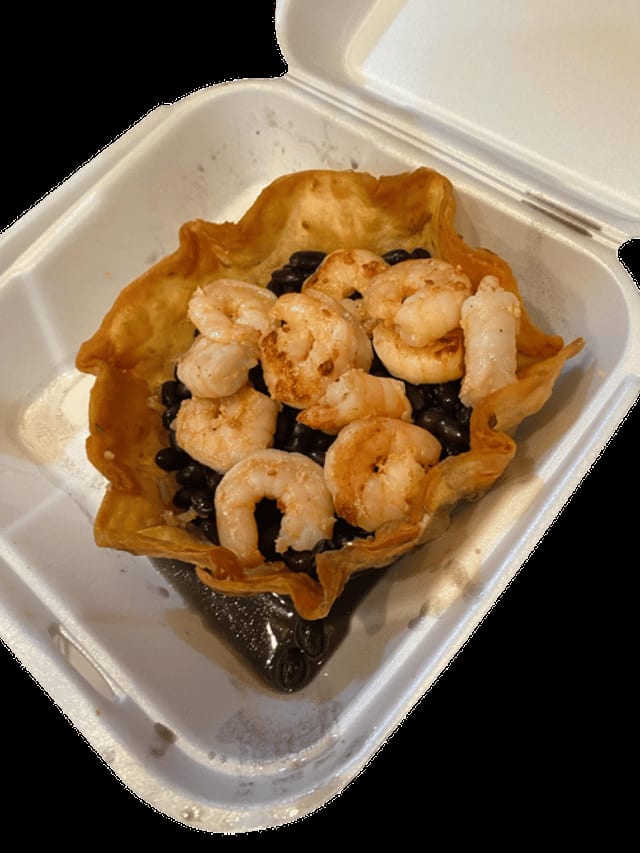 Shrimp Taco Salad.