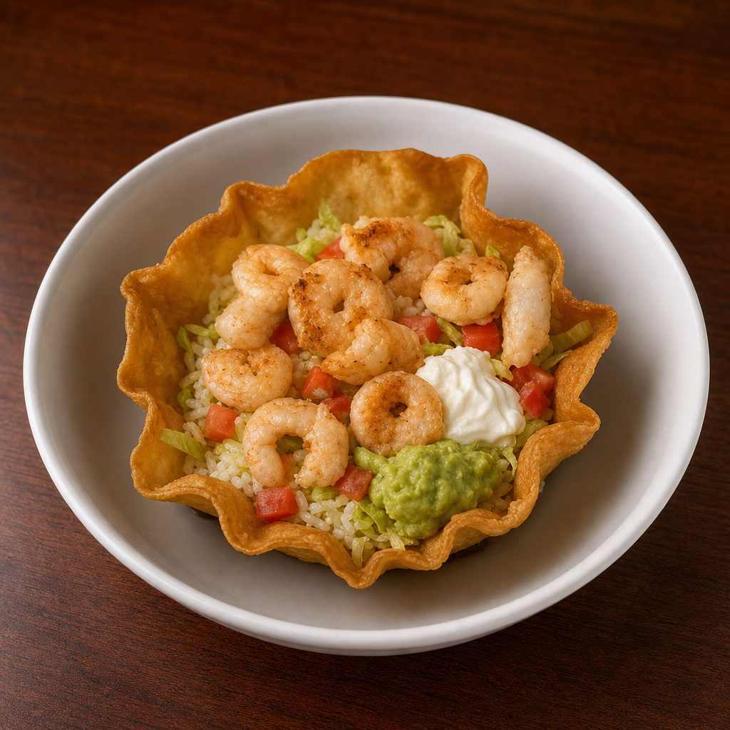 Shrimp Taco Salad.