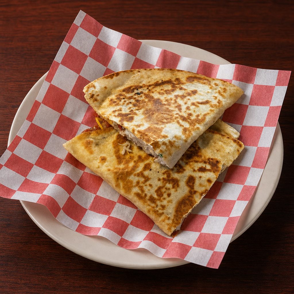 Veggie Quesadilla.