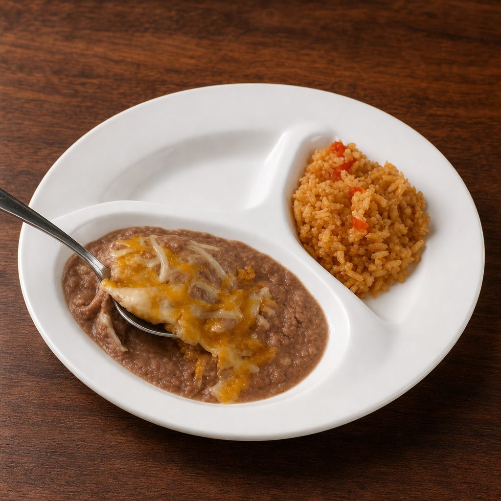 #1 Beans & Cheese Burrito Kids Meal.