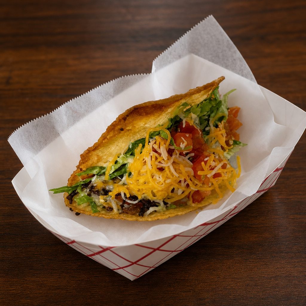 Shredded Beef Taco.